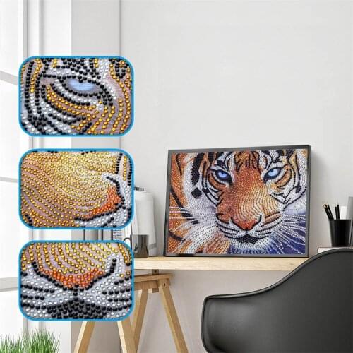 Huacan Special Shaped Diamond Painting Parrot Tiger 5D DIY Diamond Embroidery Mosaic Animal Horse Rhinestone Crystal Gift Decor