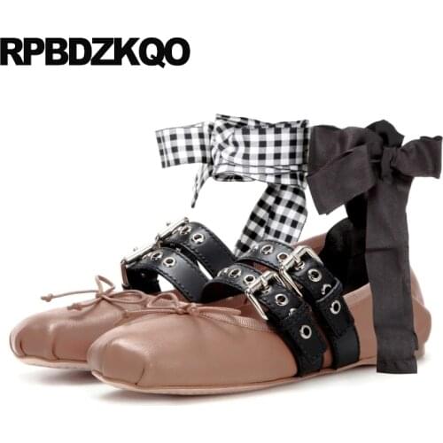 Satin mary jane lace up soft ballet flats women size 34 shoes ballerina suede ladies round toe fashion chinese designer china