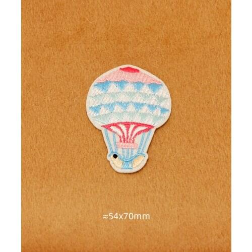 Free shipping 5pcs/lot Hot air balloon patches cloth sticker cowboy cartoon paste DIY hole paste cloth label patches