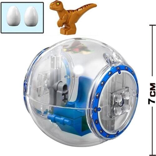 Jurassic Dinosaur World Park Tyrannosaurus Rex Gyrosphere Escape Ball Model Building Blocks Enlighten Figure Toys For Children
