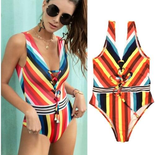 GuliriFei Striped Swimwear