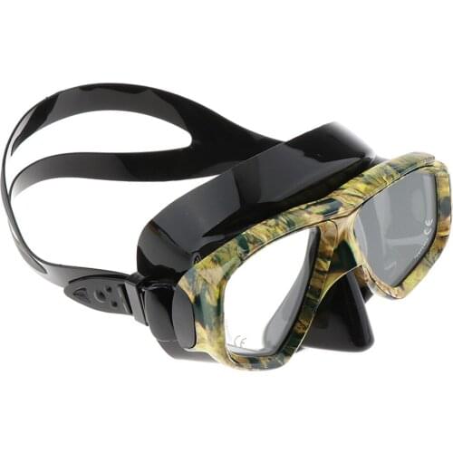 Scuba Mask, Free Diving Spearfishing Tempered Glass Swimming Goggles Anti-Fog