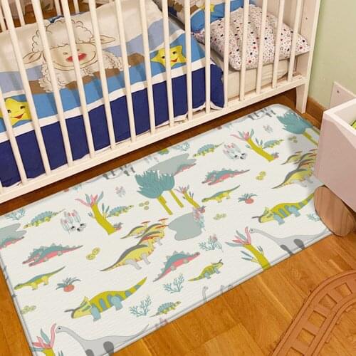 Tapis de chambre Cute Animals Flannel Carpet Rug Cartoon Floor Rug For Living Room Bedroom Kids Room Non-Slip Play Mat & Car