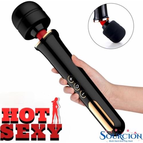 SWT Powerful Clit Vibrator For Woman Huge AV Magic Clitoral Stimulator Big Head Wand Personal Body Massage Erotic Sex Toys