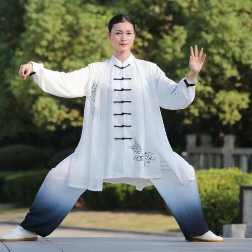 New Traditional Chinese Clothing Suit Tai Chi Suit Men Martial Arts Uniform Three-Piece Women Taichi Kung Fu Uniform Hanfu 31140
