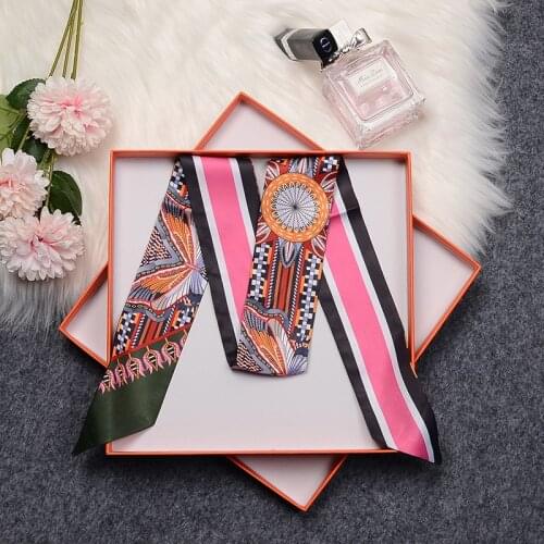 2021 new handbag scarf lady silk scarf lady tie trend tie scarf fashion lady headband trend summer headscarf