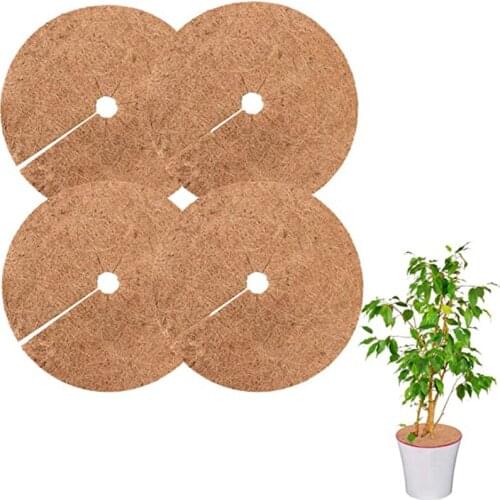 Newly Flowerpot Mat Anti-Growth Grass Potted Ring Tree Protection Mat Coconut Flat Mat Ground Mat Gardening