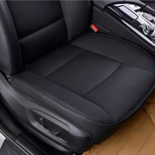 Car Seat Cushion PU Leather Car Seat Cover Protector Backless Seat Cushion Mat Full Cover Front Pad Car Interior Accessories