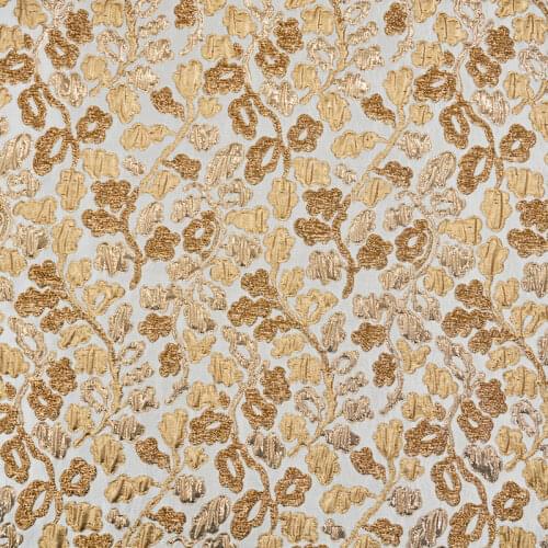 Hot sale fashion Multicolor the three-dimensional gold jacquard brocade fabric for dress coat bright cloth tissu au meter DIY