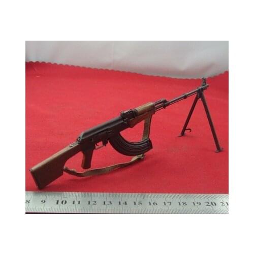 1/6 soldier weapon, special forces weapon gun Soviet RPK machine gun, metal solid wood material