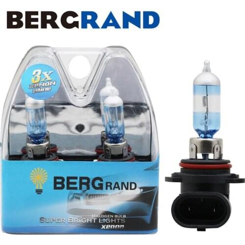 2PCS 9006 HB4 55W 12V Super Bright Halogen Lamp Car Headlight Bulb Fog Lights Xenon Gas P22d Hard Glass Plus 10% Lumens Lamp