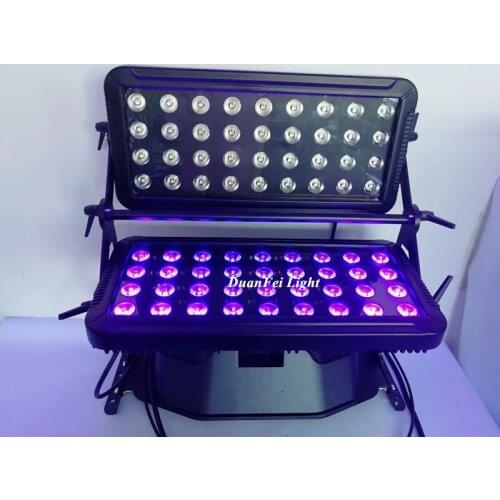 2 unites LED City Color RGBWAUV Ip65 projecteur led exterieur dmx rgbwa+uv led city color 72x18W