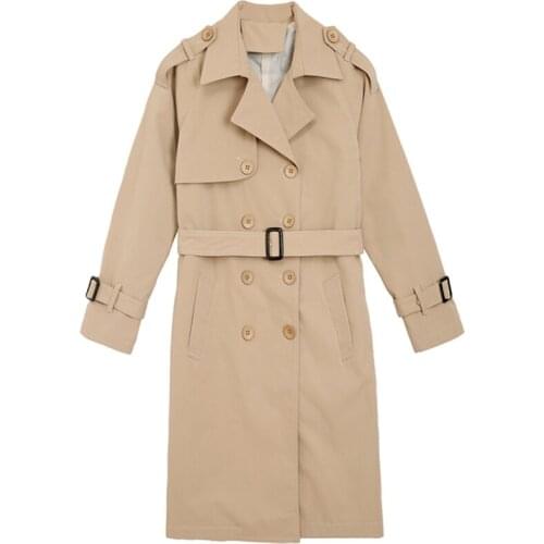 Oversized Women Trench 2020 new fashion long coat wind long double breasted windbreaker coat plus size loose female tops cothes