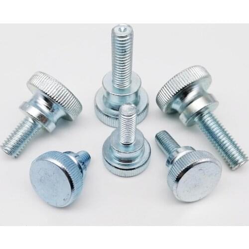 1/5pcs M3 M4 M5 M6 M8 M10 DIN464 GB834 Knurl High Step Head Hand Tighten Thumb Screw Bolt Curtain Wall Glass Adjust Thumbscrew
