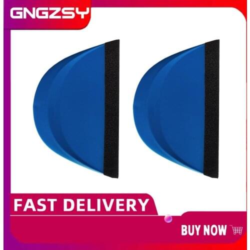 2pcs Fabric Thin Edge Soft Plastic Arch Squeegee Car Protective Film Sticker Wrapping Auto Headlight Install 5" Scraper 2A03B