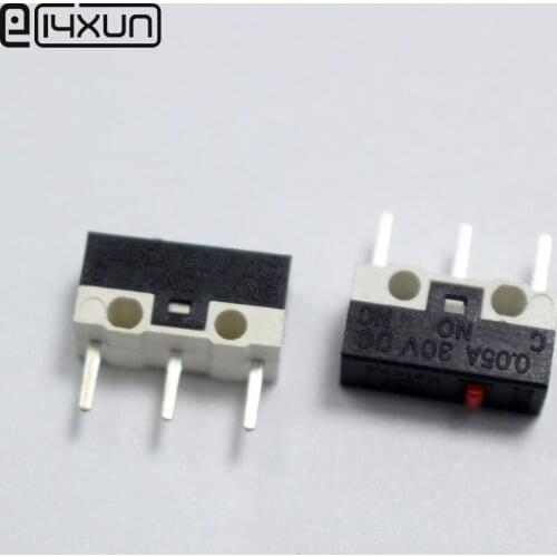 5pcs 3P Mouse Switch Click Switch Vertical 3Pin 1A 125V / 0.05A 30V AC Rectangular Switchs Mini Micro Push Button Switch