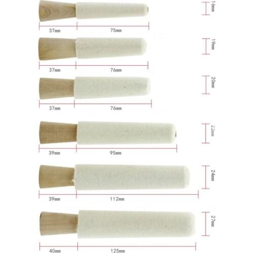 6PCS Rings and Bracelets Inner Hole Fluff Polishing Rods Multiple Sizes Jewelry Tools