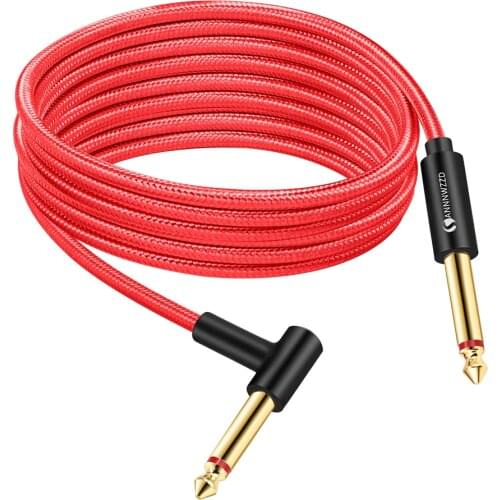 6.5mm Jack Guitar Cable 6.5mm to 6.5mm Male to Male Audio Cable 1m 2m 3m 5m 10m 15m for Guitar Mixer Amplifier Bass 6.35mm Cable