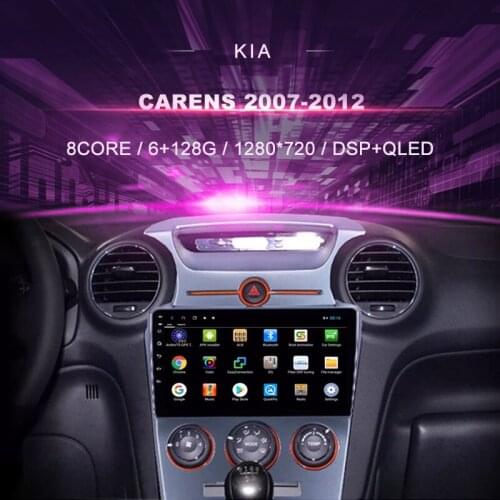 Car DVD For Kia Carens ( 2007-2012) Manual A/C Car Radio Multimedia Video Player Navigation GPS Android 10.0 Double Din