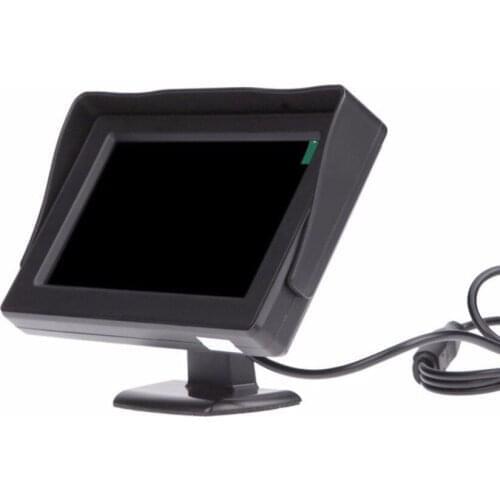 Wireless Car Rear View Camera with Monitor Kit Waterproof License Plate Backup Camera with 4.3" TFT LCD Parking System