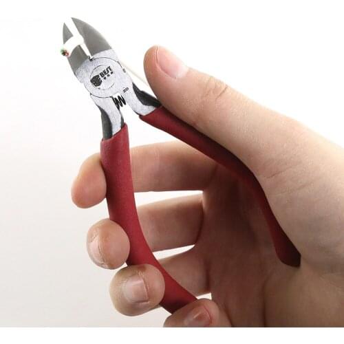BST-2D Electrical Wire Cable Cutters Cutting Side Snips Flush Pliers Nipper Anti-slip Rubber Mini Diagonal Pliers Hand Tools