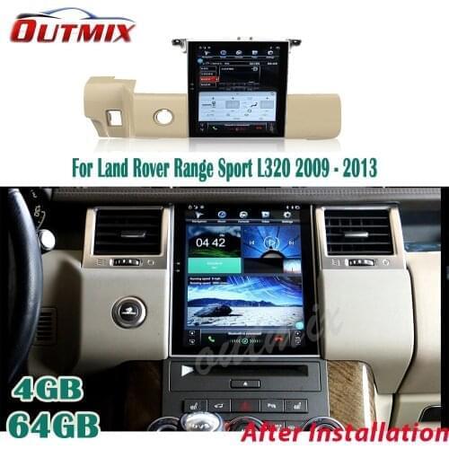 For Land Rover Range Sport L320 2009 2010 2011 2012 2013 Tesla Screen Android Car GPS Navigation Radio Player GPS System Audio