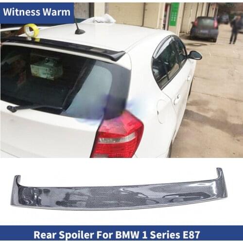FRP Unpainted Primed Rear wings Spoiler Carbon fiber Roof Wings Fits for BMW 1 Series E87 2004-2011