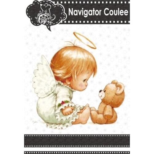Metal cutting molds, cute little babies, angels, bears, die for novice scrapbooks, die-cutting molds, stamps and molds 2021 new