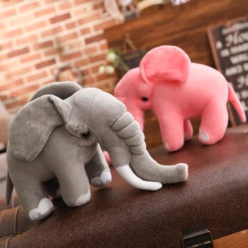 Cute long-nosed elephant children plush toy pink pillow kids stuffed toy birthday gift