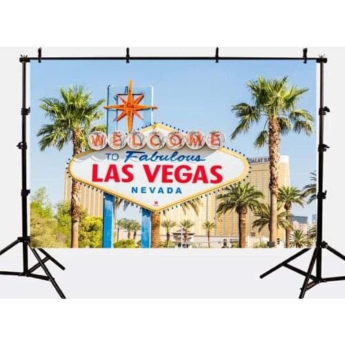 Mehofoto Las Vegas Background Palm Tree Backdrops for Photography Studio Meet Photo Backgrounds G-166