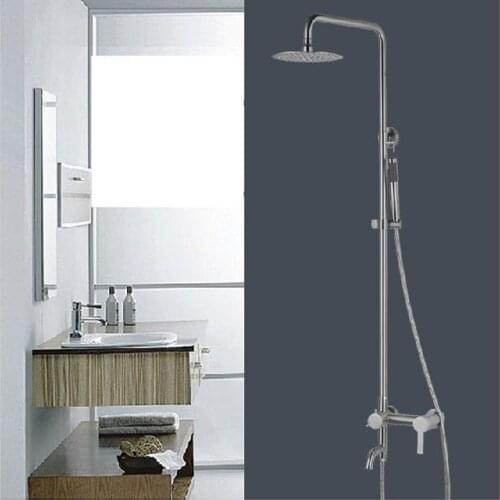 Fashion design 304 stainless steel lead free mulitfunctional shower set