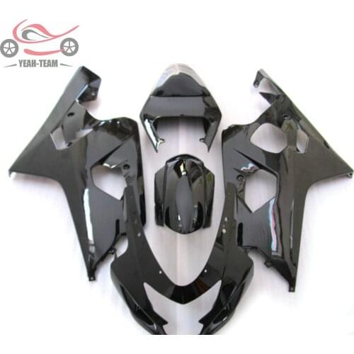 Motorcycle Chinese fairings for Suzuki K4 GSXR600 750 2004 2005 04 05 GSXR750 600 full black aftermarket ABS fairing body parts