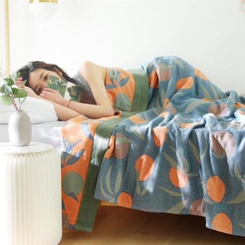 Muslin Cotton Blanket Bed Sofa Travel Breathable Large Soft Throw Blanket Summer Blanket For Bed 150cmx200cm 200cmx230cm