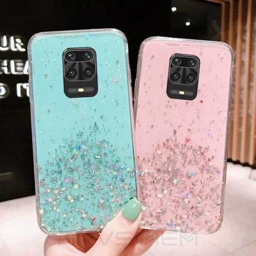 Bling Glitter Soft Star Case Clear Cover for Redmi 9 9A 9C 8 8A 7 7A Note 9S 9 Pro Max 8T 8 Pro