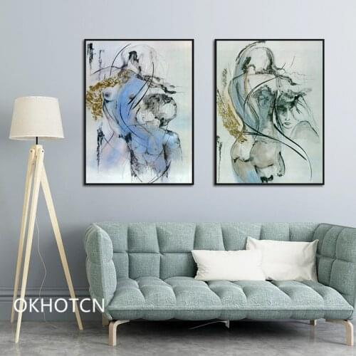 Chinese Style Wall Art Decoration Posters And Prints Ancient Sexy Lady Canvas Painting Delicate Picture Home Decor