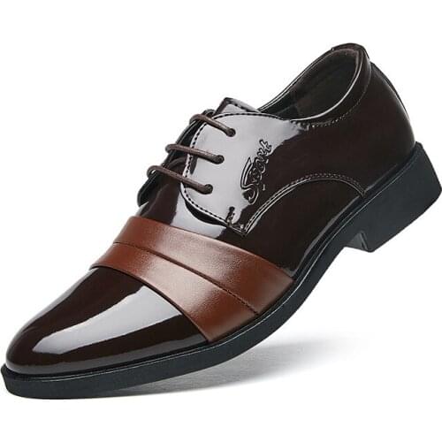 2019 New Formal Shoes Business Shoes Mens Pointed Mens Dress Shoes Leather Mens Oxford Formal Shoes Mens Fashion Dress Shoes