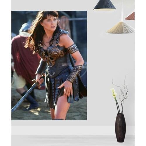 New Xena Warrior Princess Posters On The Wall Modern Anime/Movie/Abstract Rectangle Poster Silk Fabric Cloth Wall Art Unframed