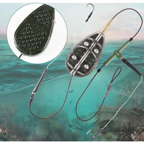 Carp Fishing Feeders Method Feeder Bait Mould High Carbon Stainless Steel Hook Fishing Bait Holder Tool Tackles