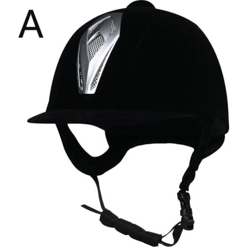 Equestrian Horse Riding Helmet Breathable Durable Safety Half Cover Horse Rider Competition Helmet Men Women Children 52-62cm