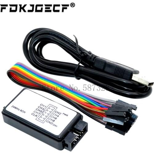 USB Logic Analyzer 24MHz 8 Channel 24M/seconds Logic Analyzer Debugger For ARM FPGA Logic Analyzer Logic 24M 8CH