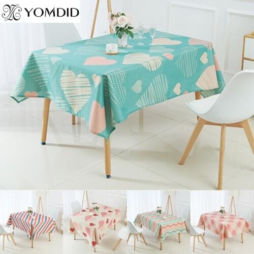 Waterproof Tablecloth Rectangle Striped Color Table Cloth For Banquet Party Decoration Tablecloth Polyester Fabric Table Cover