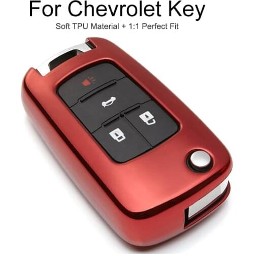 TPU Protection Car Key Cover Case For Chevrolet Cruze 2011 Aveo T300 Captiva Trax Tahoe Onix Camaro Key Chain Ring Accessories