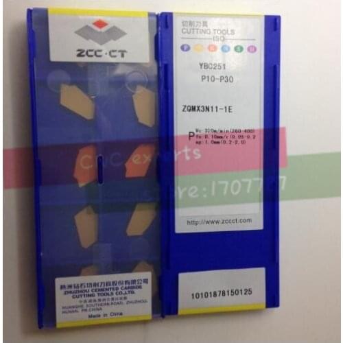 10PCS/box ZQMX3N11-1E/ZQMX4N11-1E/ZQMX5N11-1E/ZQMX6N11-1E YBC251 Cemented Carbide Cutter Turning tools Carbide inserts