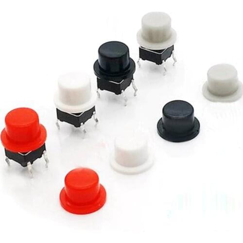 100pcs 5.6*6.9mm button cap push button switch cap round switch cap for 6*6mm square tactile switches