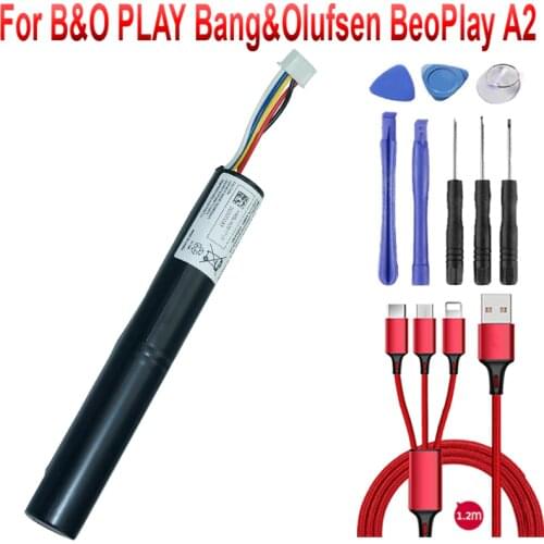 2600mAh J406 Battery for B&O PLAY Bang&Olufsen BeoPlay A2/Active/BeoLit 15/BeoPlayBeoLit 17 Speaker Accumulator+USB cable+toolki
