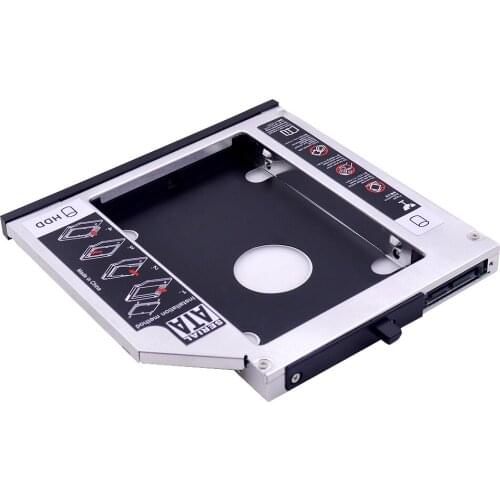 Aluminum 2nd HDD Caddy 12.7mm SATA 3.0 for 2.5'' SSD Case HDD Enclosure for Lenovo ThinkPad T420 T430 T520 T530