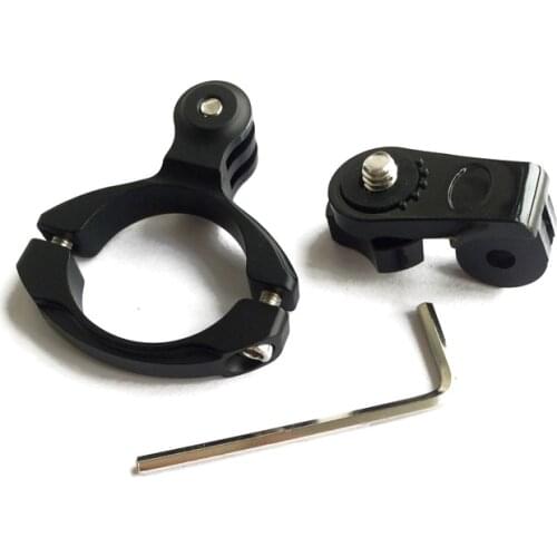 CNC Aluminum Bike Bicycle Handlebar Mount Holder Clamp Holder Bracket Adapter for Gopro Hero 7/6/5/4/3 Xiaomi Yi Action Camera