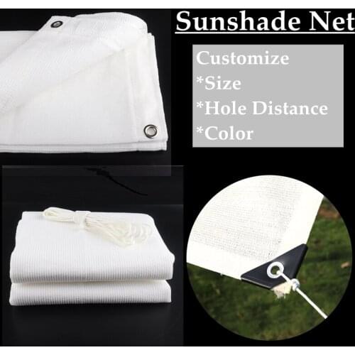 White Shading Net Anti-UV Home Garden Flowers Plants Protection Net Terrace Balcony Privacy Safety Nets Sails Plants Care Covers