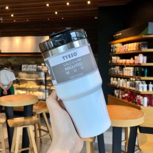 Travel Coffee Mug Water Cup Stainless Steel Tumbler Cups Vacuum Flask Thermos Bottle Thermal Car Cup with Straw Garrafa Termica
