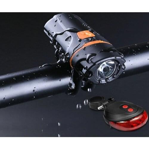 IPX6 Waterproof 6 Modes Bicycle Flashlight USB Rechargeable LED Light 800 Lumen Bright Bike Front Light Night Riding Light XA65Q